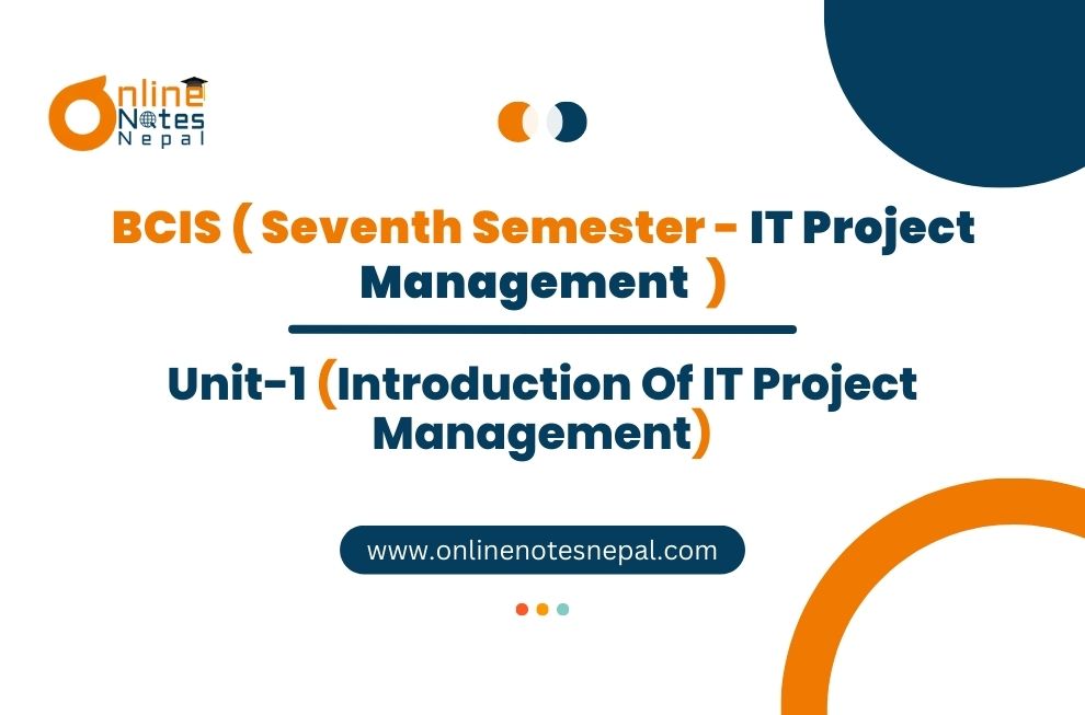 Introduction Of IT Project Management Photo